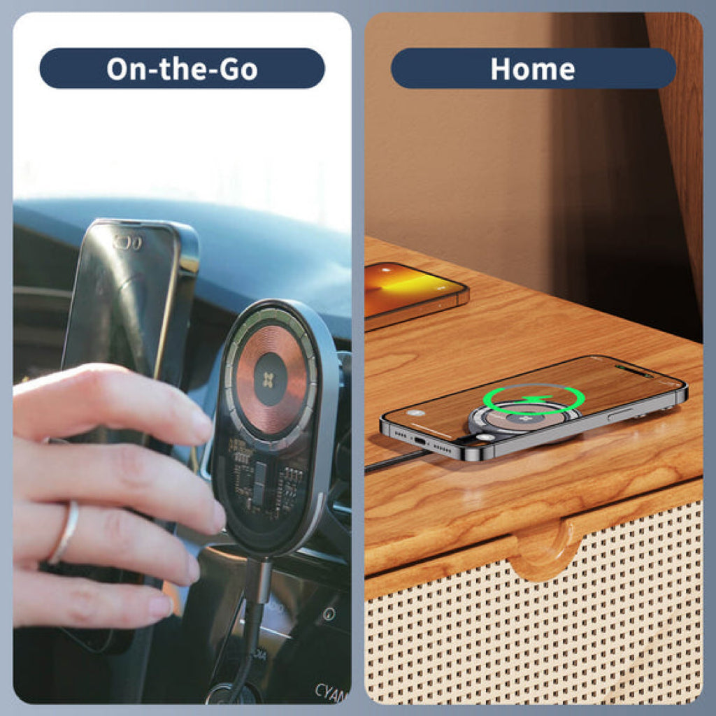 Wireless Magsafe Car Mount Charger (Prism Series)