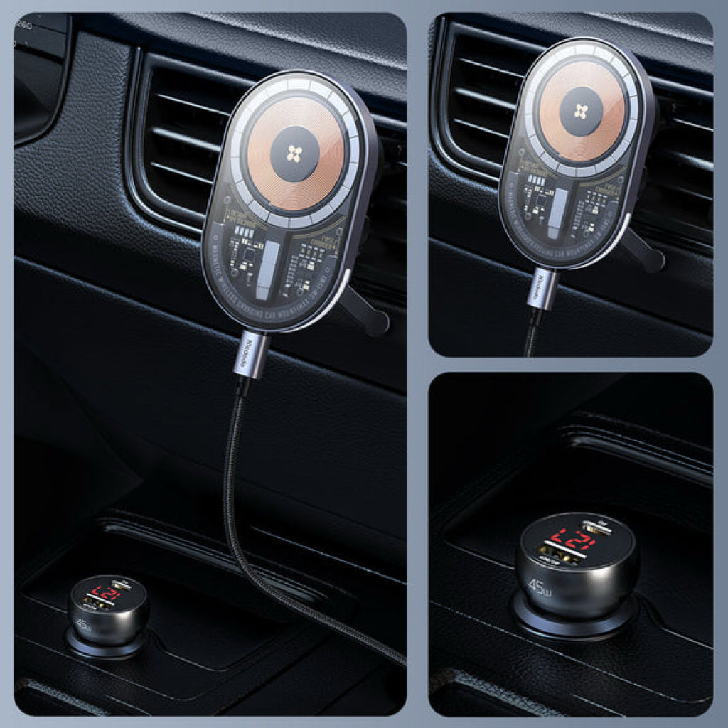 Wireless Magsafe Car Mount Charger (Prism Series)