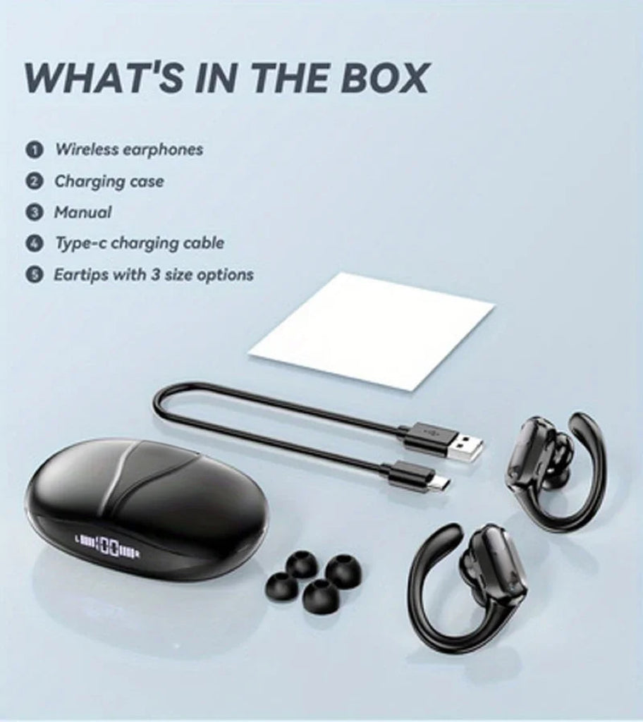 Wireless Bluetooth 5.3 Earhook Headphones