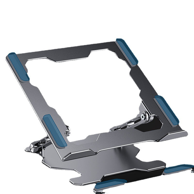 Adjustable Aluminum Laptop Stand – Ergonomic Riser with Ventilation & Cable Channel for Home Office