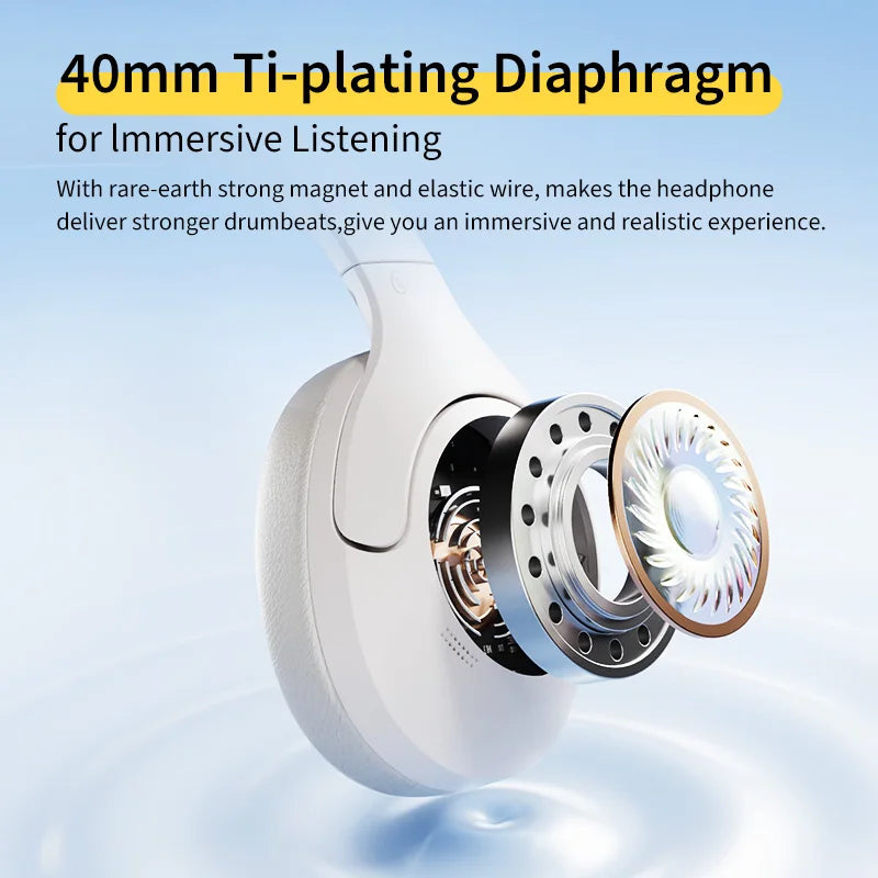 Wireless Wired Foldable Bluetooth Headphones